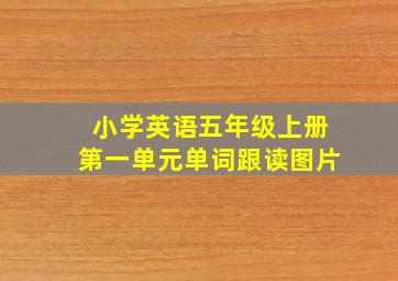 小学英语五年级上册第一单元单词跟读图片