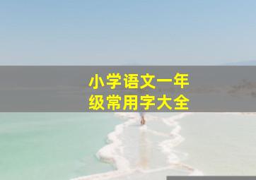 小学语文一年级常用字大全