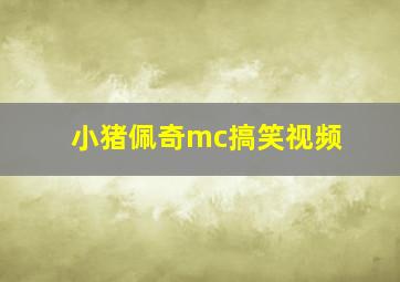 小猪佩奇mc搞笑视频