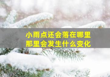 小雨点还会落在哪里那里会发生什么变化