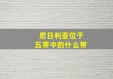 尼日利亚位于五带中的什么带