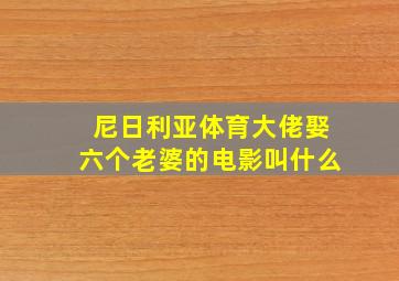 尼日利亚体育大佬娶六个老婆的电影叫什么