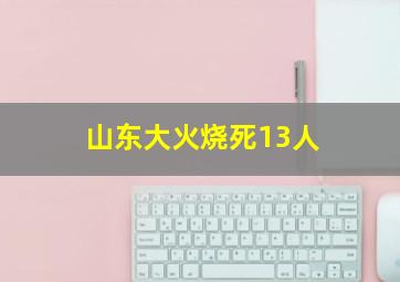 山东大火烧死13人