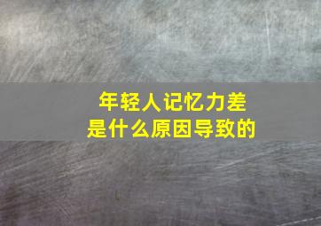 年轻人记忆力差是什么原因导致的