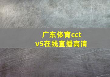 广东体育cctv5在线直播高清