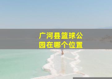 广河县篮球公园在哪个位置