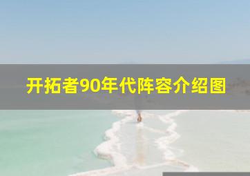 开拓者90年代阵容介绍图