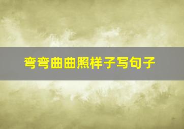 弯弯曲曲照样子写句子