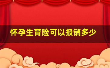 怀孕生育险可以报销多少