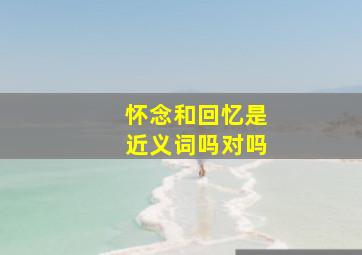 怀念和回忆是近义词吗对吗