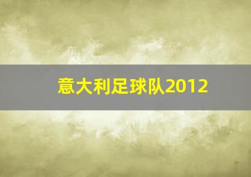 意大利足球队2012