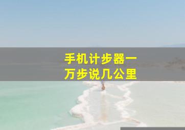 手机计步器一万步说几公里