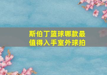 斯伯丁篮球哪款最值得入手室外球拍