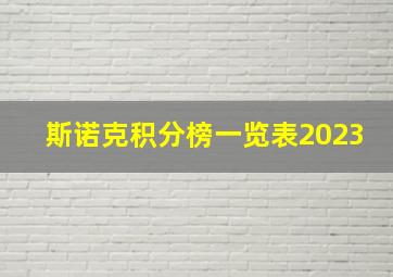 斯诺克积分榜一览表2023