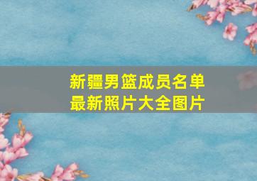 新疆男篮成员名单最新照片大全图片