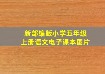 新部编版小学五年级上册语文电子课本图片