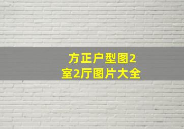 方正户型图2室2厅图片大全