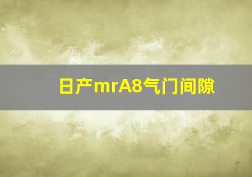 日产mrA8气门间隙