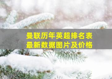 曼联历年英超排名表最新数据图片及价格