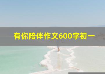 有你陪伴作文600字初一