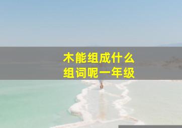 木能组成什么组词呢一年级