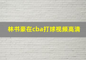 林书豪在cba打球视频高清