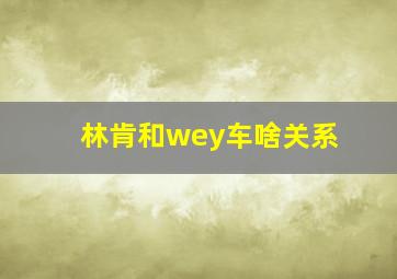 林肯和wey车啥关系