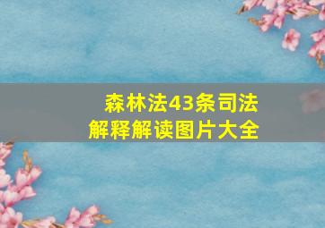 森林法43条司法解释解读图片大全