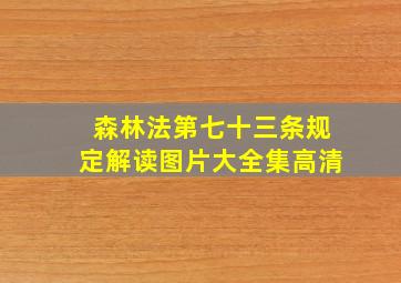 森林法第七十三条规定解读图片大全集高清