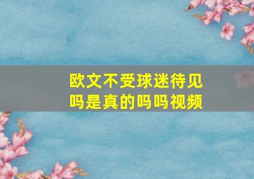 欧文不受球迷待见吗是真的吗吗视频