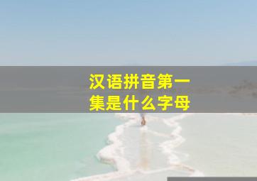 汉语拼音第一集是什么字母