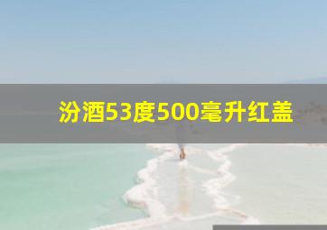 汾酒53度500毫升红盖