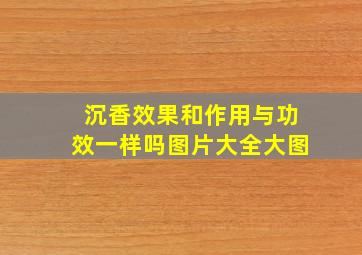 沉香效果和作用与功效一样吗图片大全大图