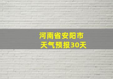 河南省安阳市天气预报30天