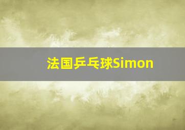 法国乒乓球Simon