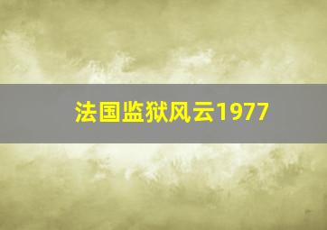 法国监狱风云1977