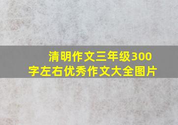 清明作文三年级300字左右优秀作文大全图片