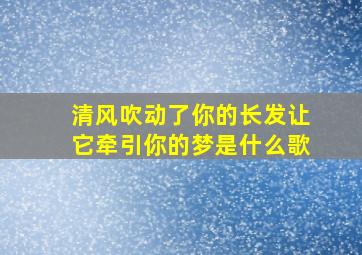 清风吹动了你的长发让它牵引你的梦是什么歌