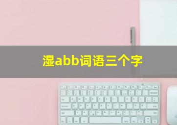 湿abb词语三个字