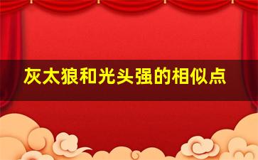 灰太狼和光头强的相似点