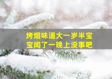 烤烟味道大一岁半宝宝闻了一晚上没事吧