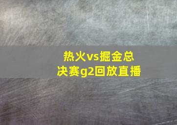 热火vs掘金总决赛g2回放直播