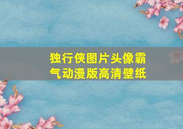 独行侠图片头像霸气动漫版高清壁纸