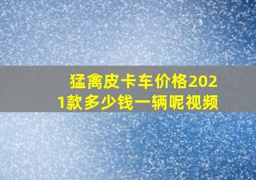 猛禽皮卡车价格2021款多少钱一辆呢视频