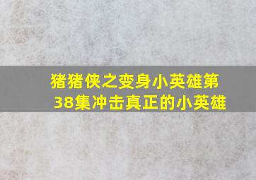 猪猪侠之变身小英雄第38集冲击真正的小英雄