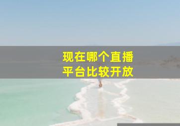 现在哪个直播平台比较开放