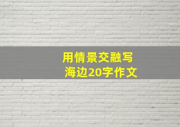 用情景交融写海边20字作文