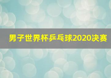 男子世界杯乒乓球2020决赛