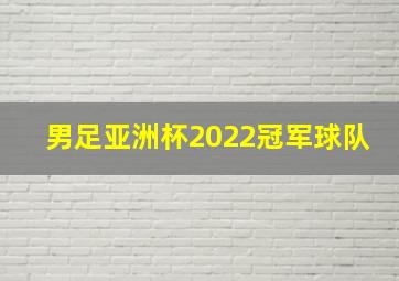 男足亚洲杯2022冠军球队