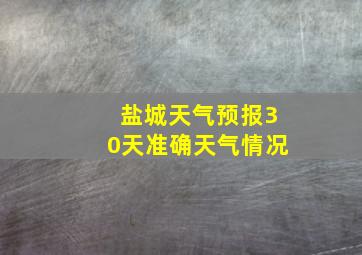 盐城天气预报30天准确天气情况